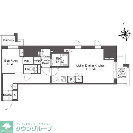 コンフォリア東上野の物件間取画像